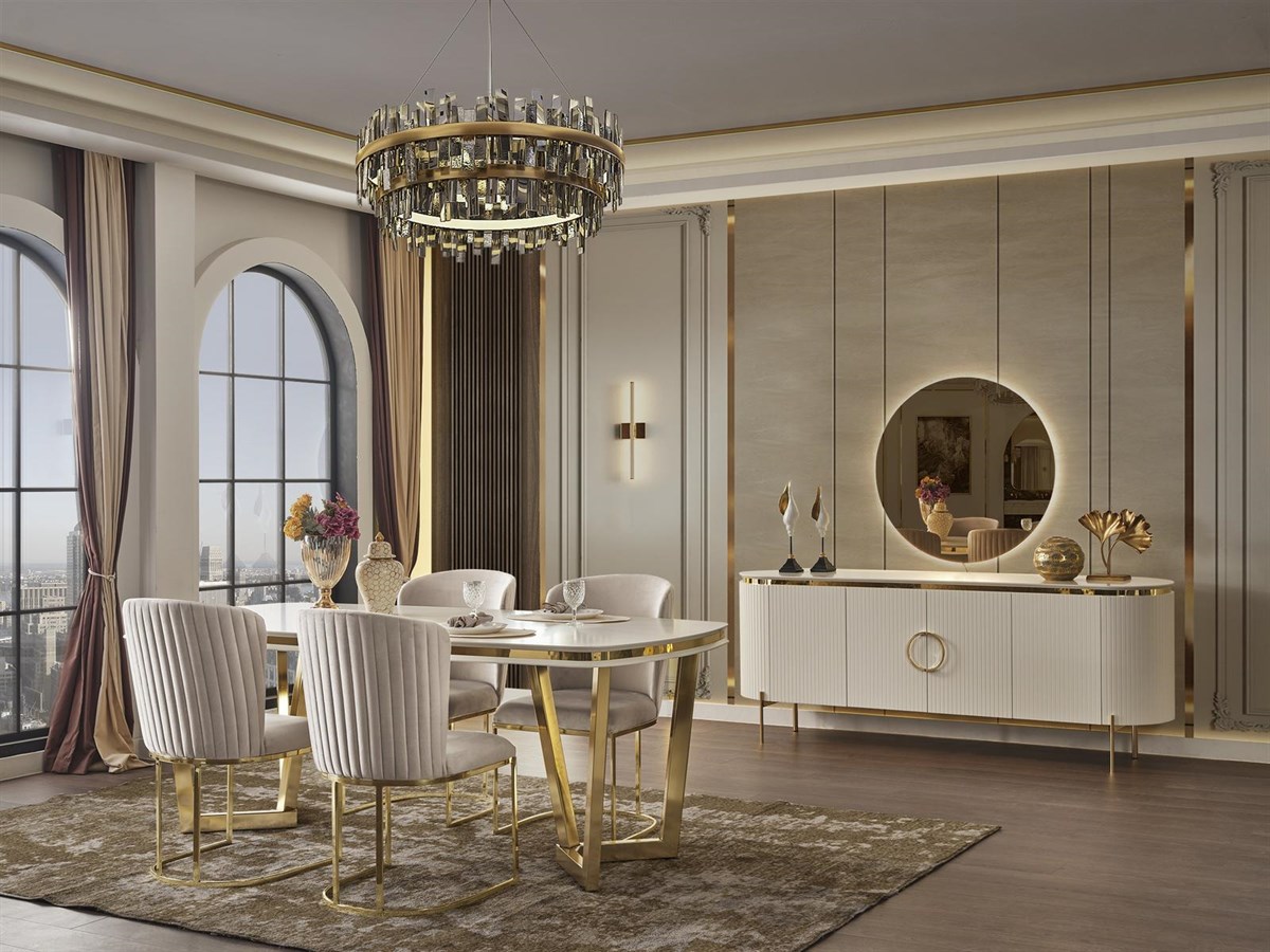 Modern Yemek Odası TakımlarıKUKAHOMEKUKAHOMETesla Luxury Yemek Odası Takımı