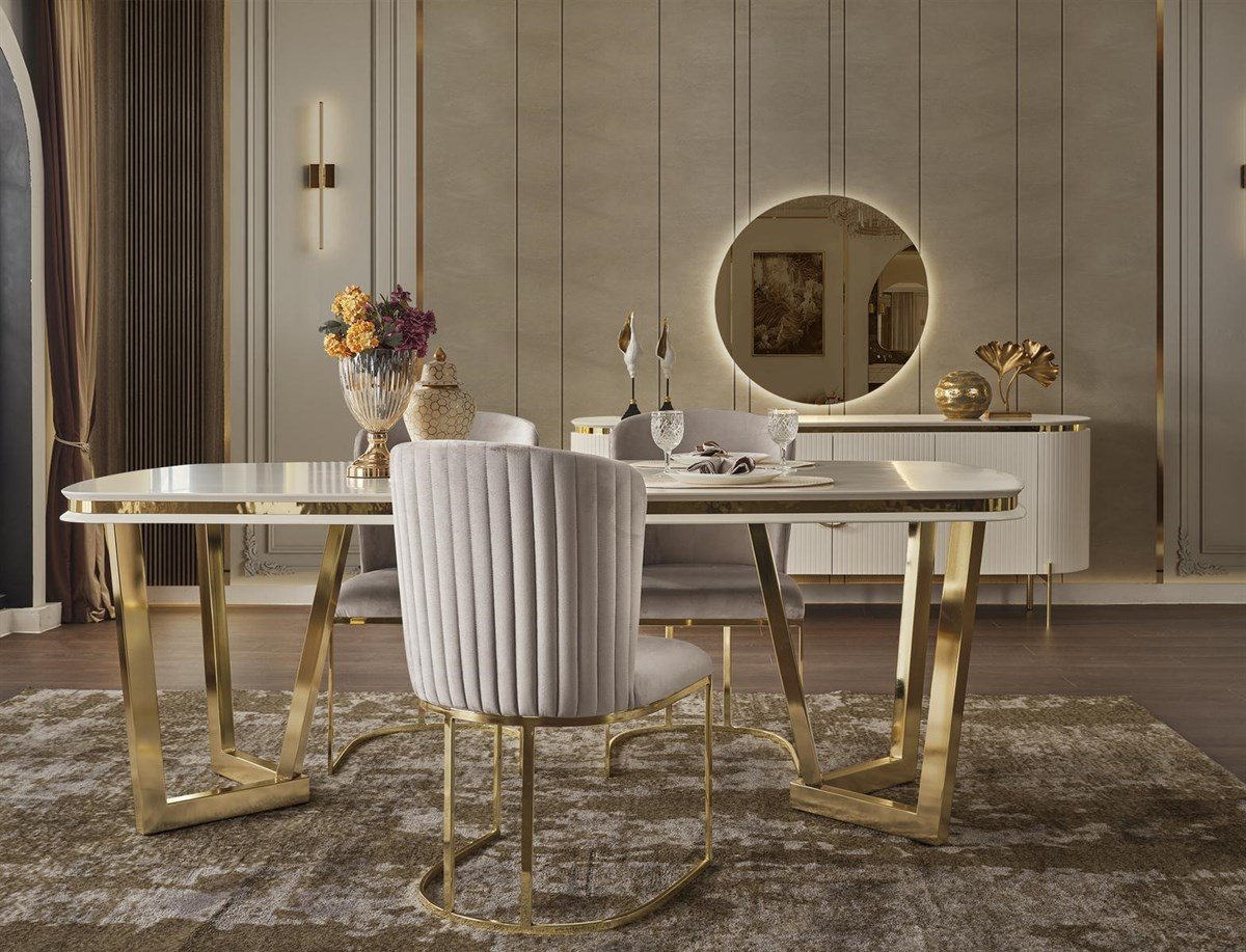 Modern Yemek Odası TakımlarıKUKAHOMEKUKAHOMETesla Luxury Yemek Odası Takımı
