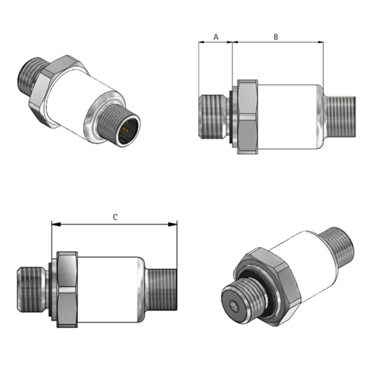 BASINÇ SENSÖRÜ 0-400BAR 4-20mA