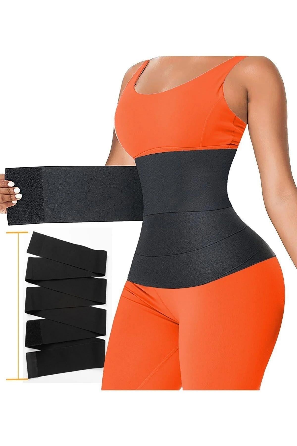 Waist Trainer Bel İnceltici 4 Mt Kum Saati Bel Korsesi - Unisex