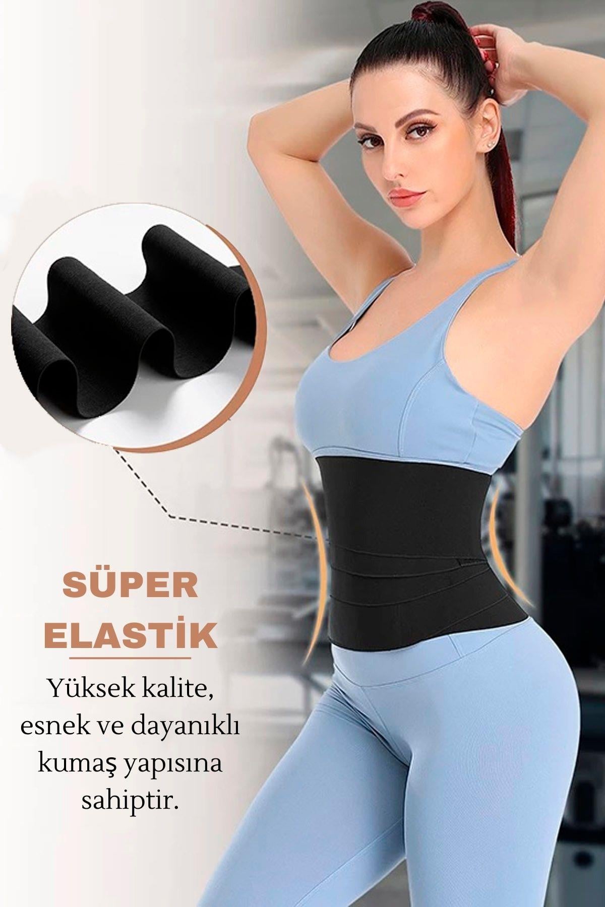 Waist Trainer Bel İnceltici 4 Mt Kum Saati Bel Korsesi - Unisex