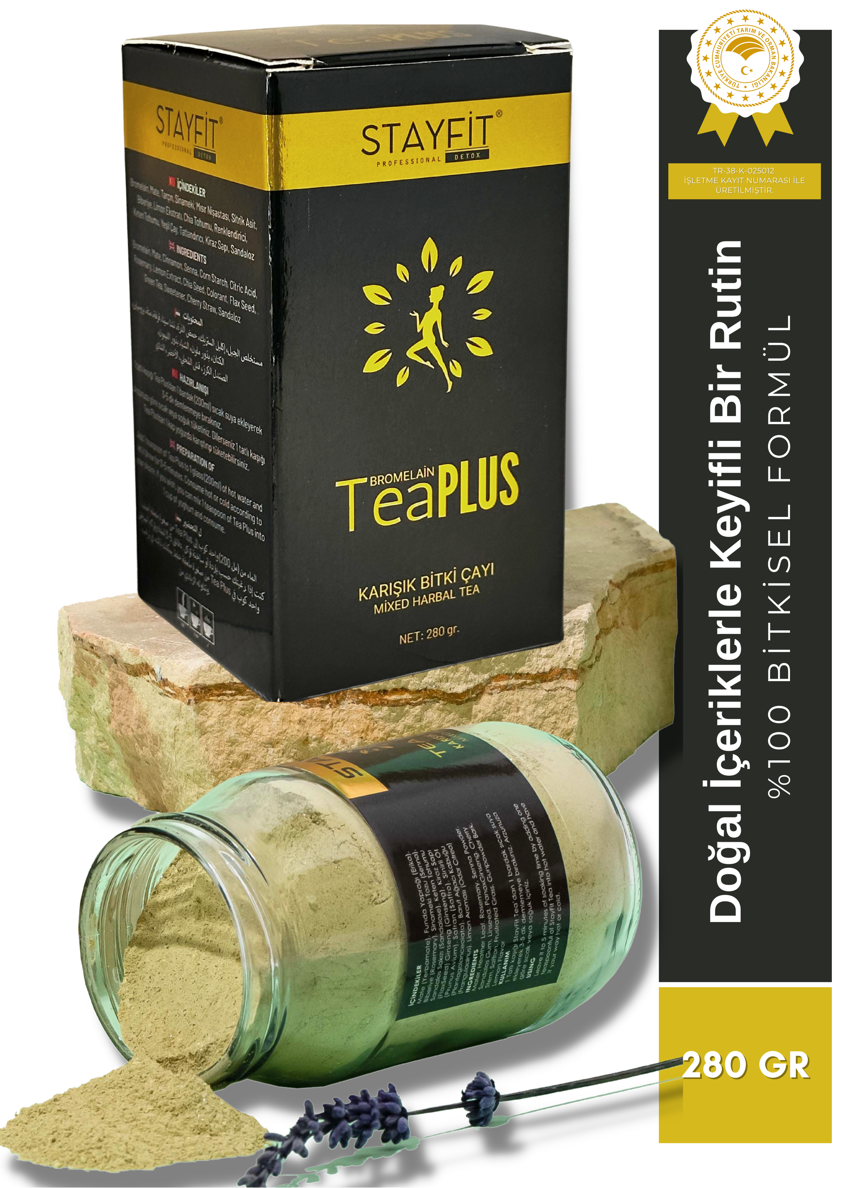 Bromelain Ekstreli 45 Günlük Detox Tea 280 gr