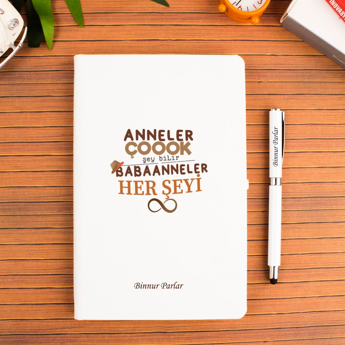  İsme Özel Defter ve Kalem Seti - Babaanne
