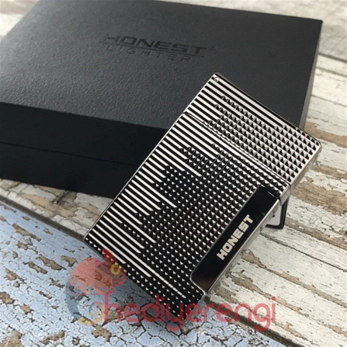 2'li Pürmüz Alevli Honest Marka Metal Füme Puro Çakmağı BCZ308