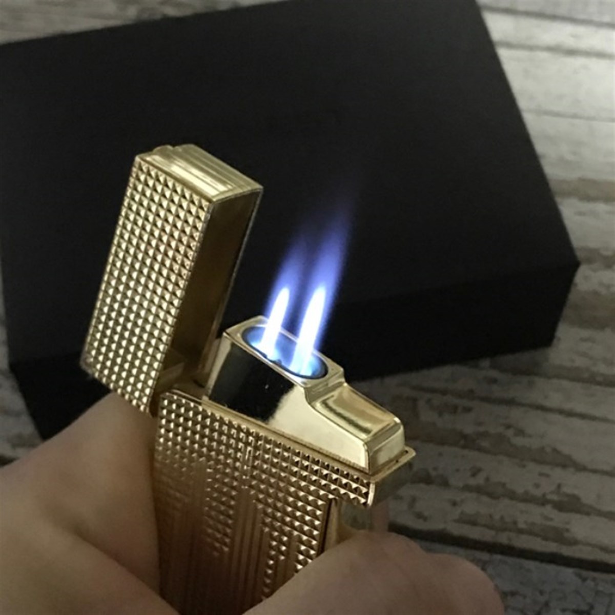 2'li Pürmüz Alevli Honest Marka Metal Gold Puro Çakmağı BCZ308