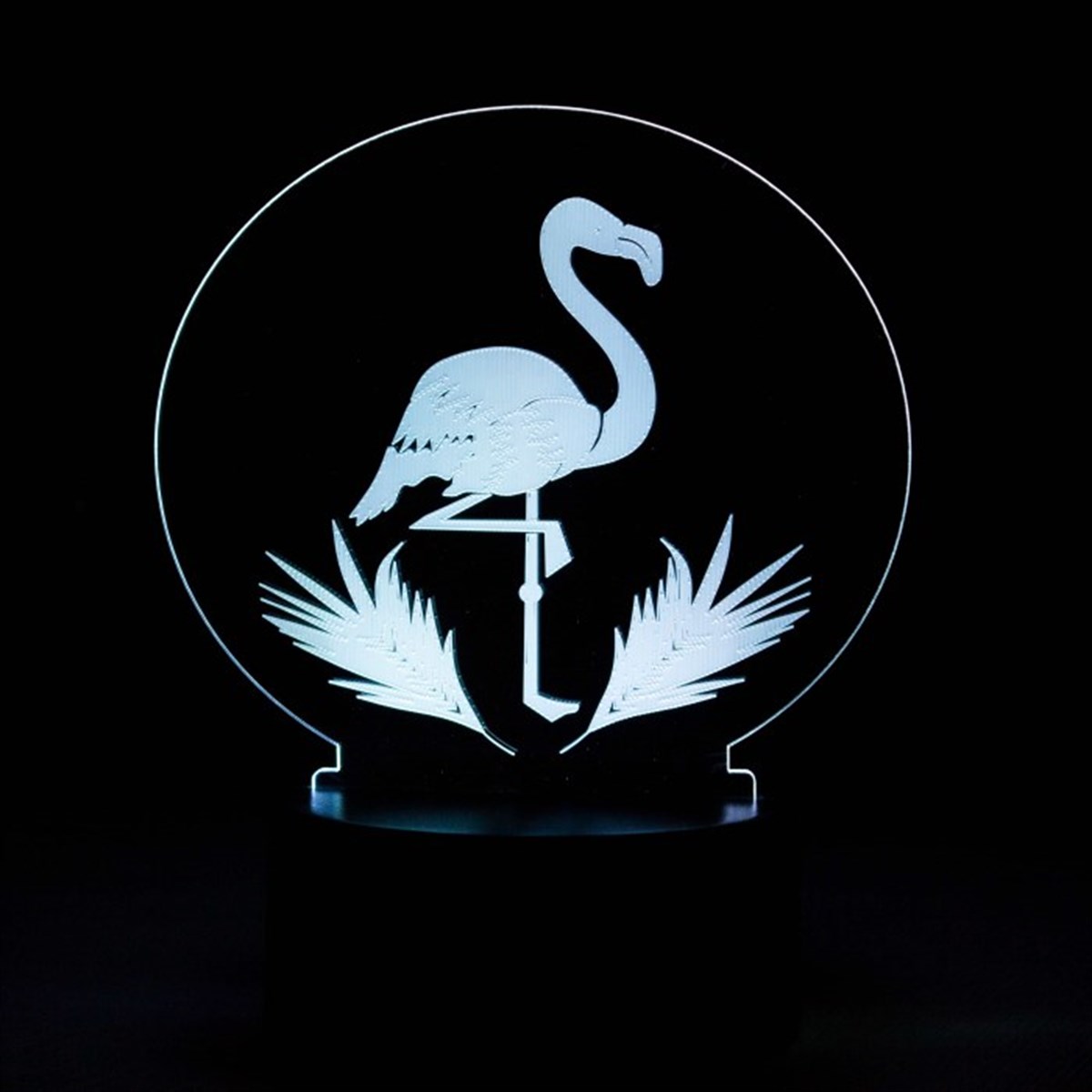 3 Boyutlu Flamingo Tasarımlı Gece Lambası