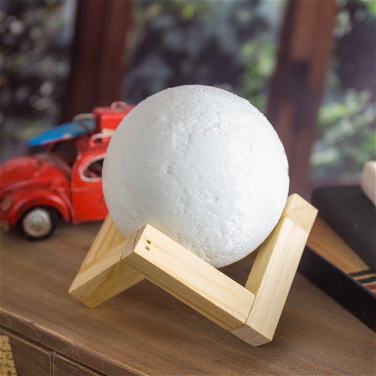 3 Boyutlu Tasarımlı Ay Gece Lambası 3d Moon Light Büyük Boy