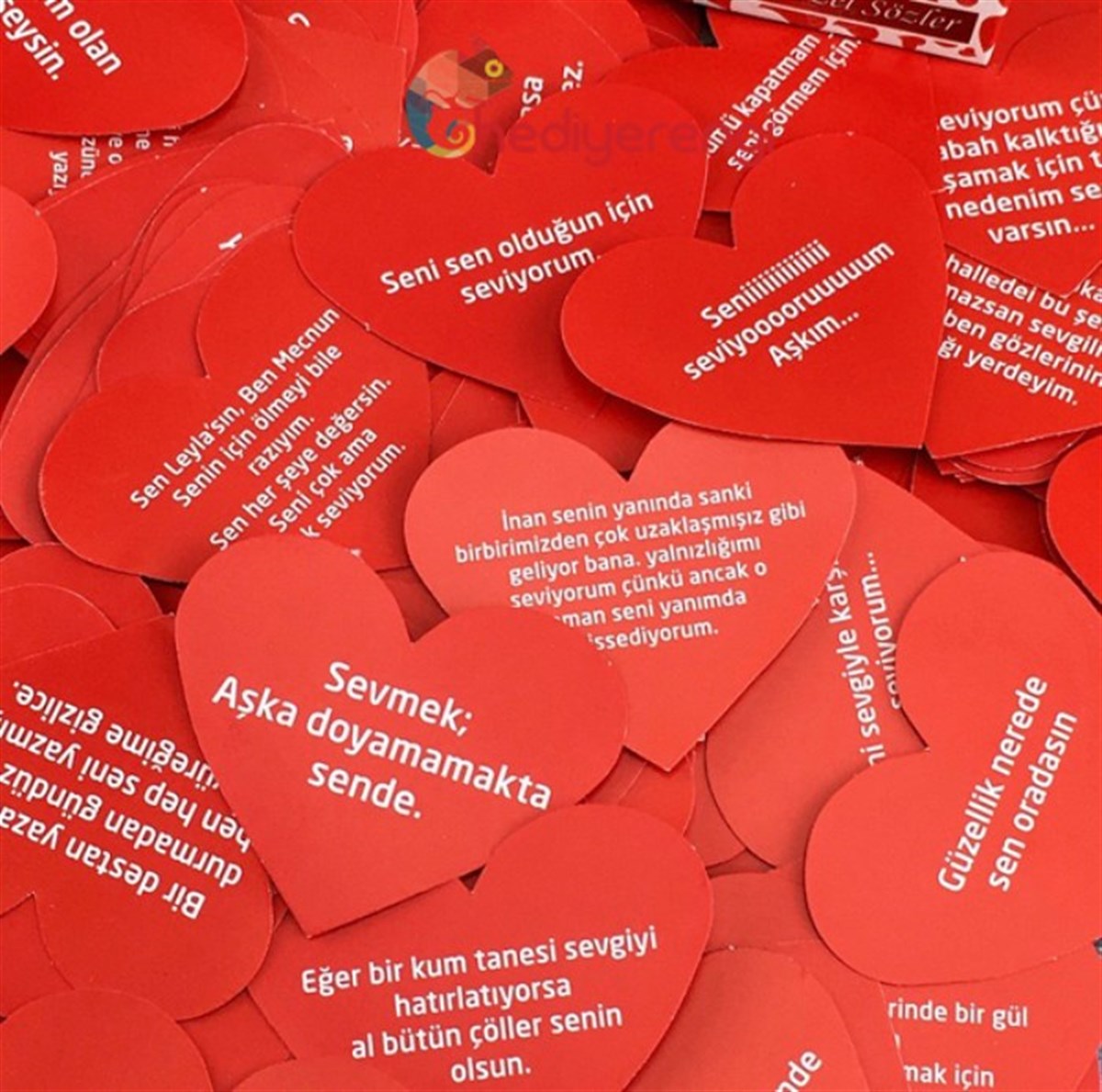 365 Güne Özel Kalpli Aşk Kartları  