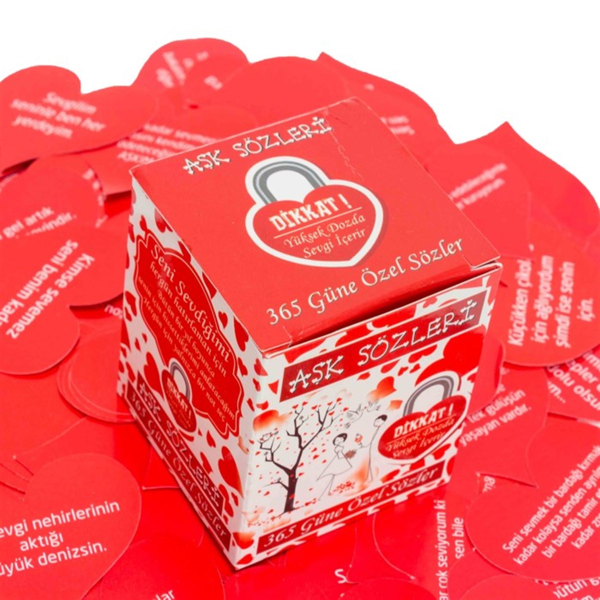 365 Güne Özel Kalpli Aşk Kartları  