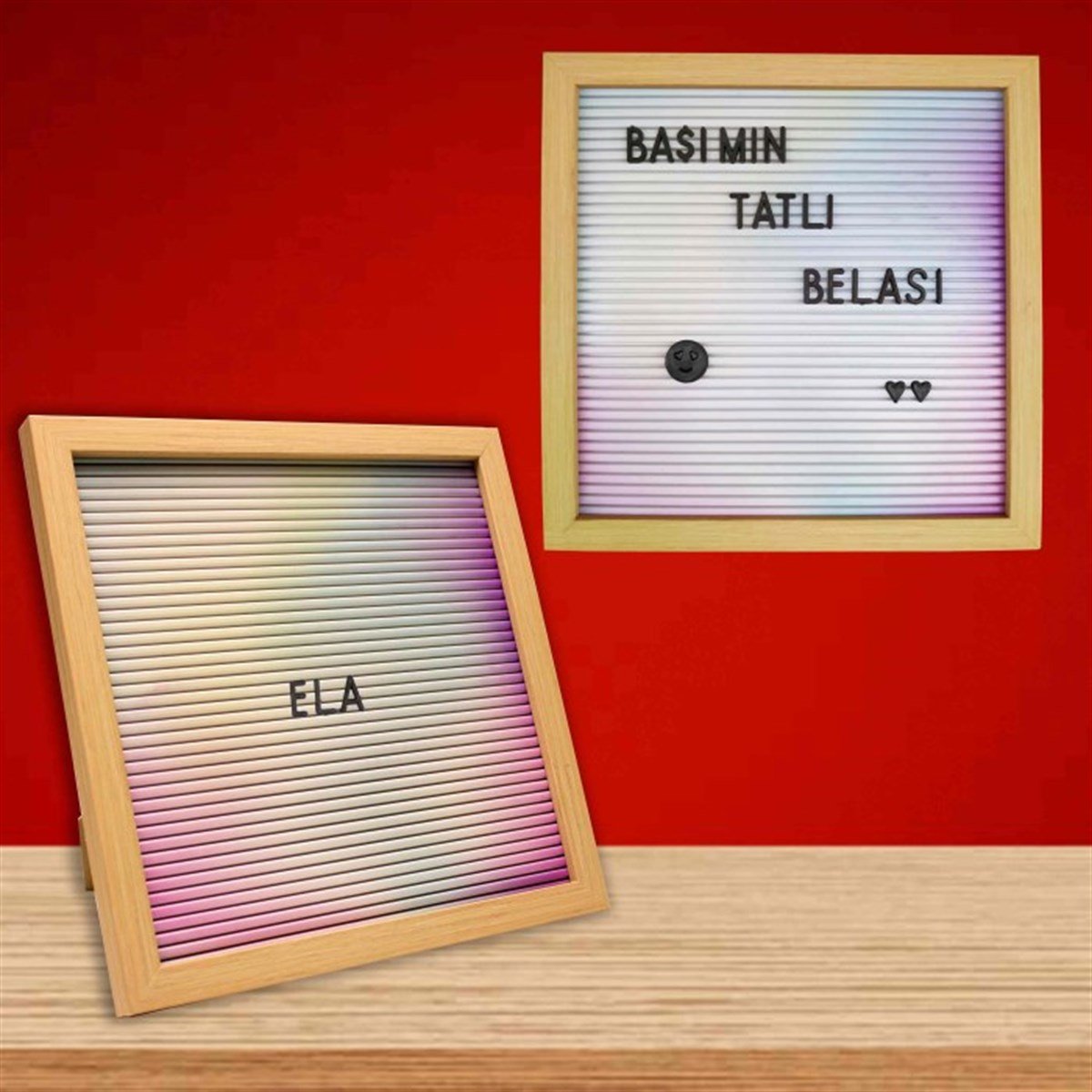 Ahşap Çerçeveli Mesaj Panosu