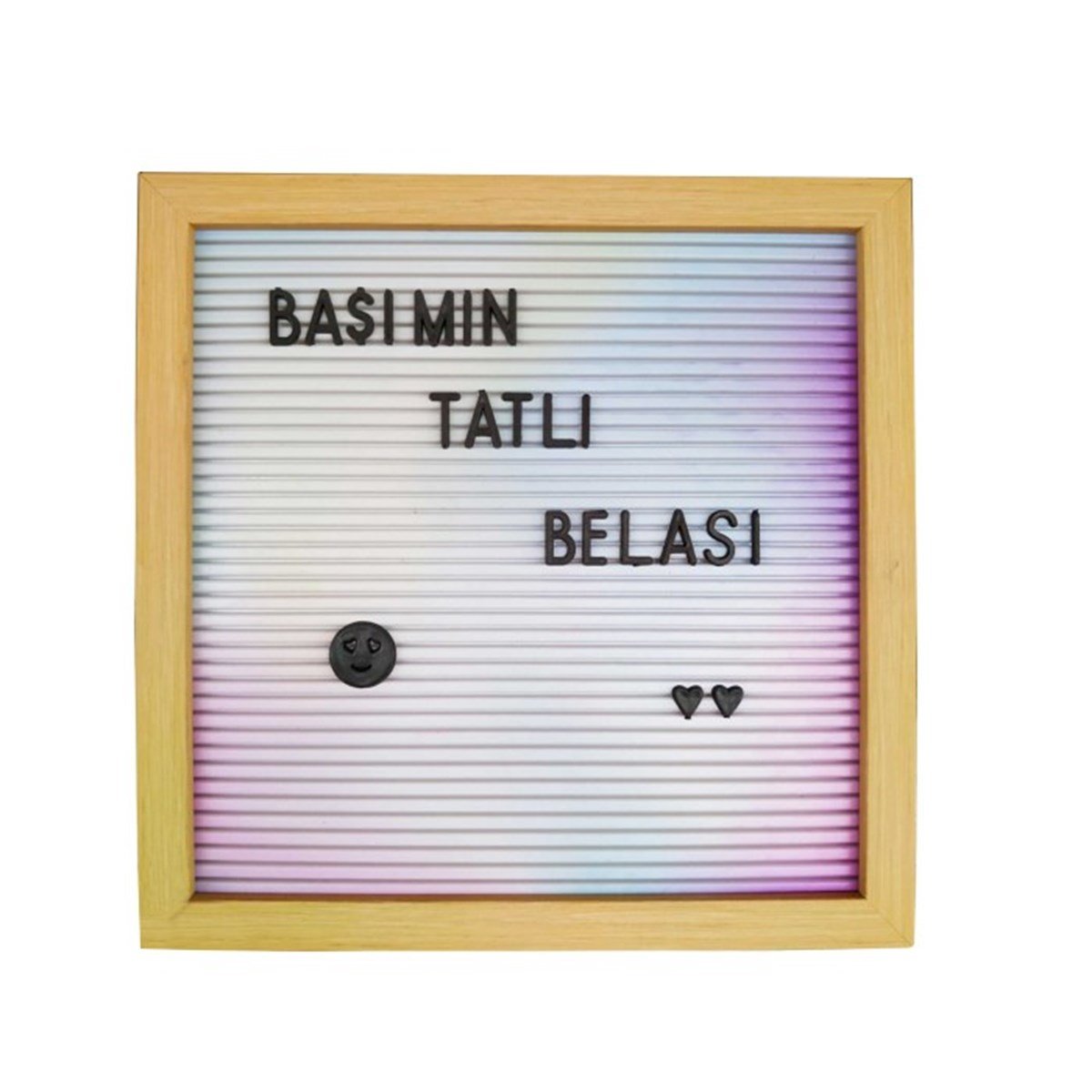 Ahşap Çerçeveli Mesaj Panosu