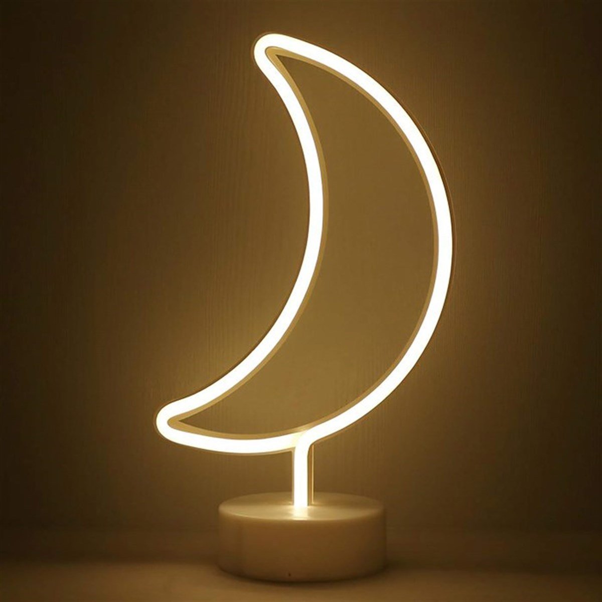 Ay Tasarımlı Neon Led Masa Ve Gece Lambası