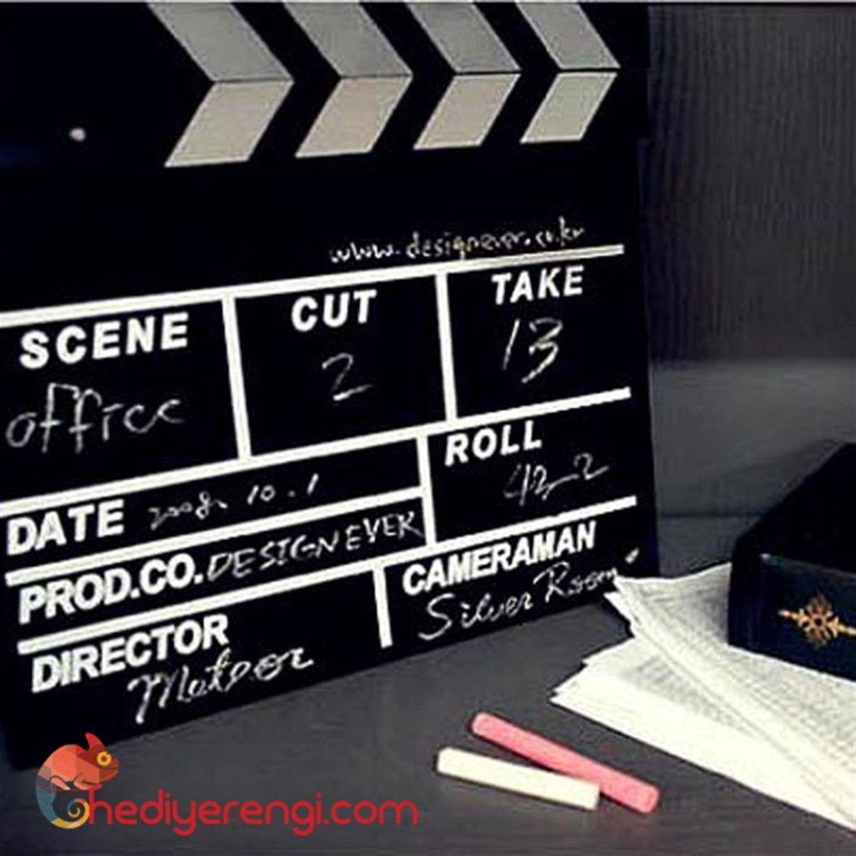 Clapperboard Sinema Klaketi Büyük Boy