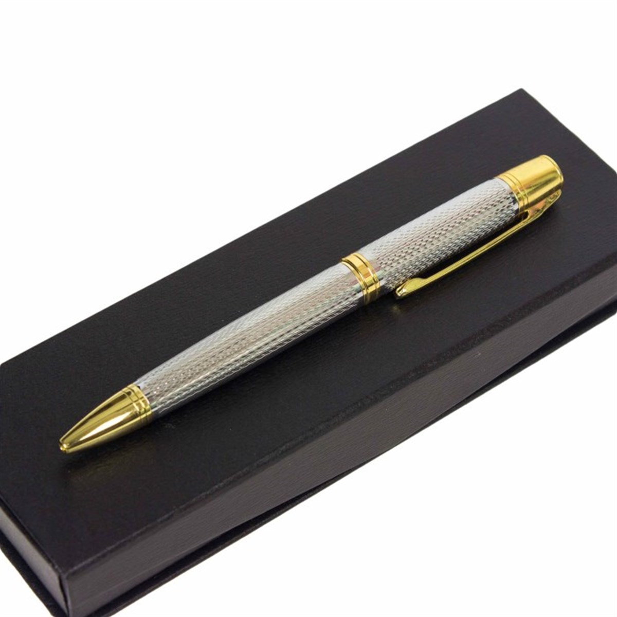 Desenli Exclusive Metal Tükenmez Kalem Tasarım Kutulu