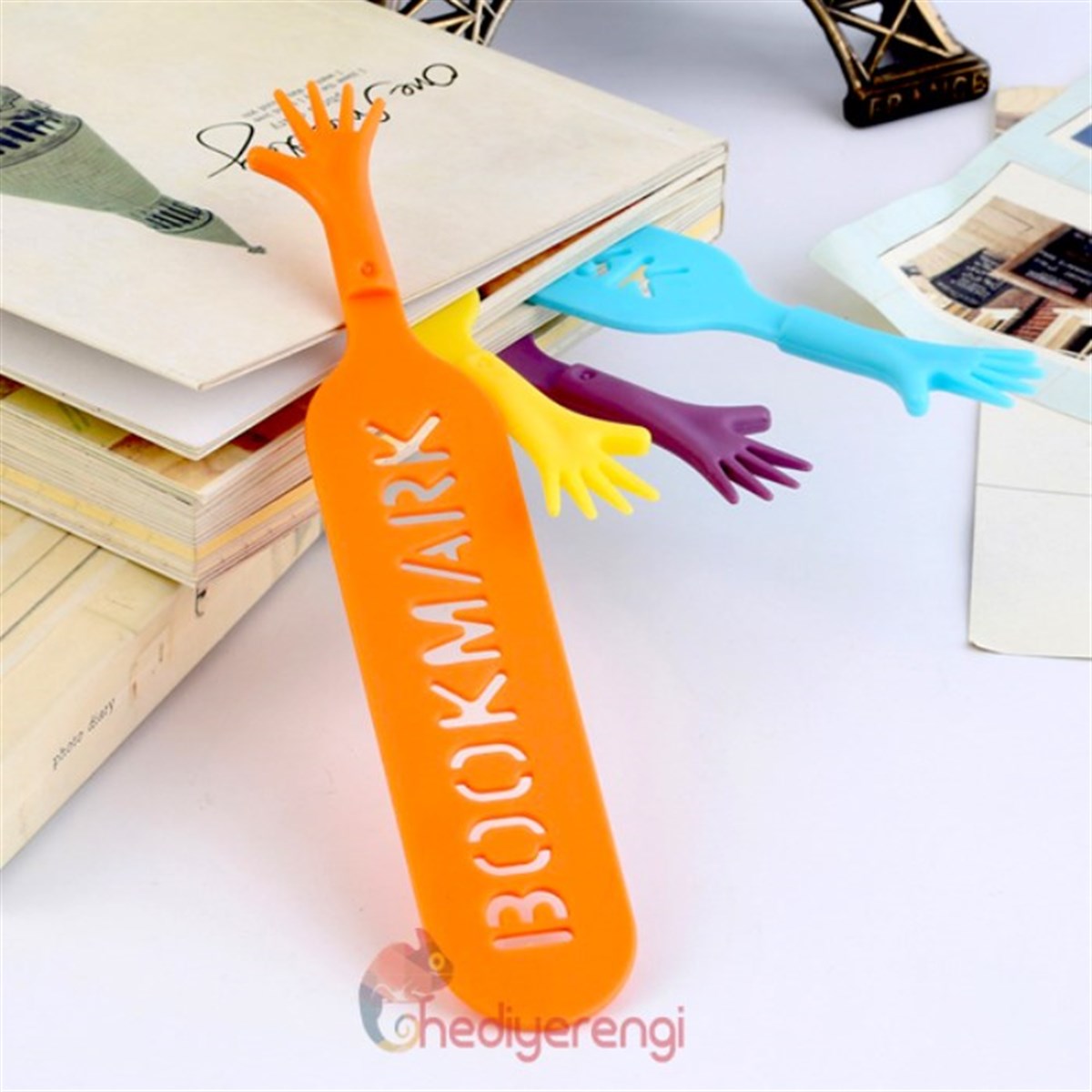El Tasarımlı Help Me Kitap Ayracı 4'lü Paket