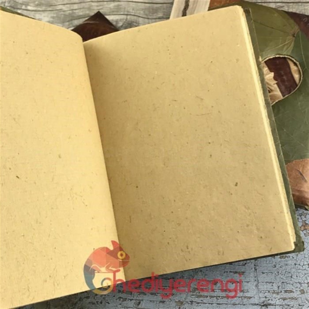 Eskitme Yaprak Defter Orta Boy