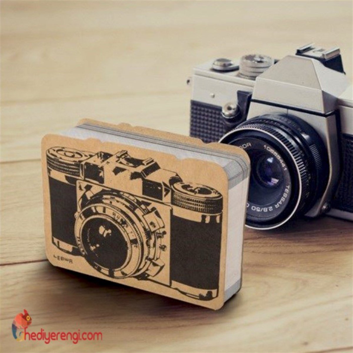 Fotoğraf Makinesi Tasarımlı Mini Not Defteri