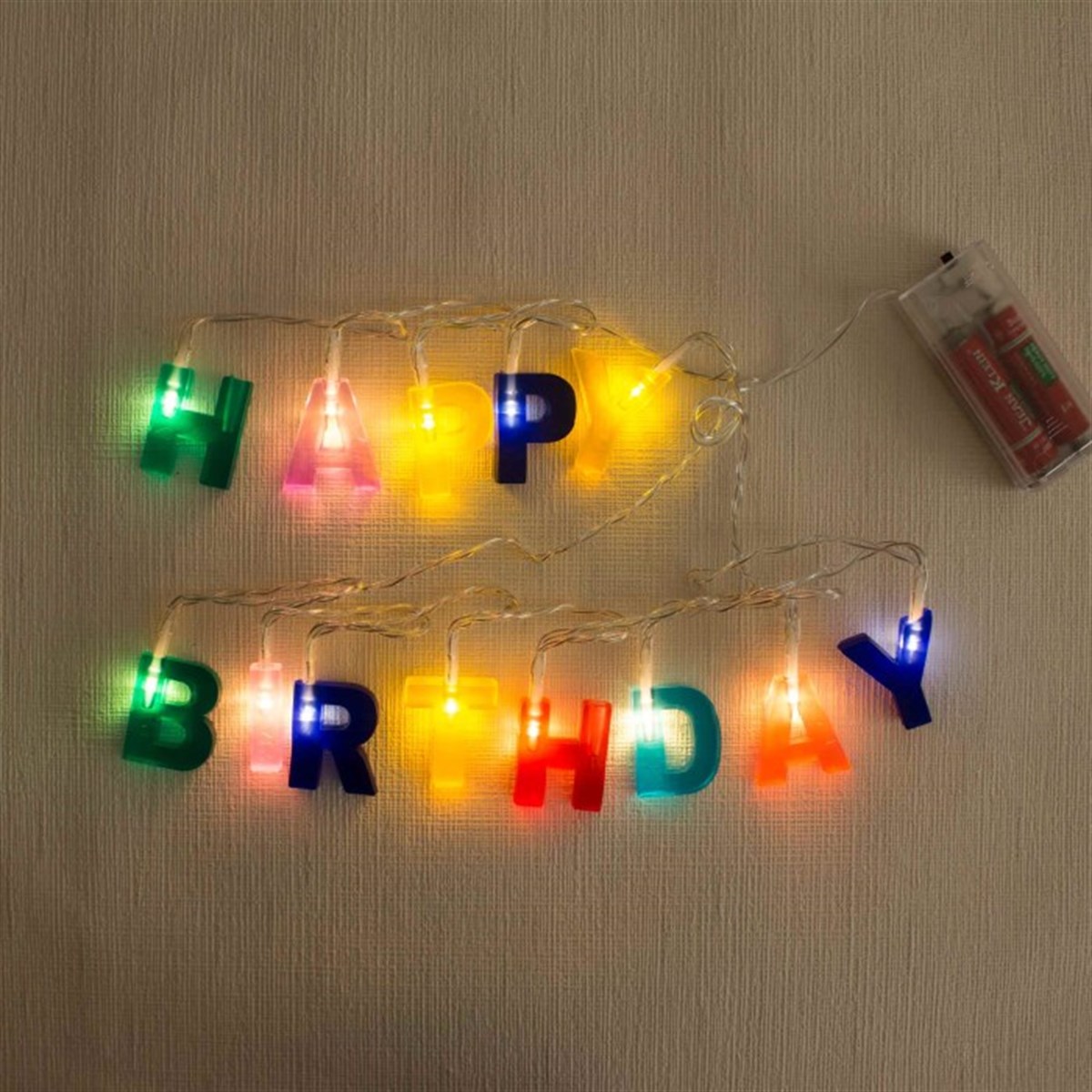 Happy Bırthday Yazılı Işıklı Led