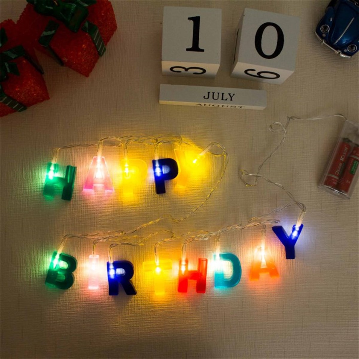 Happy Bırthday Yazılı Işıklı Led