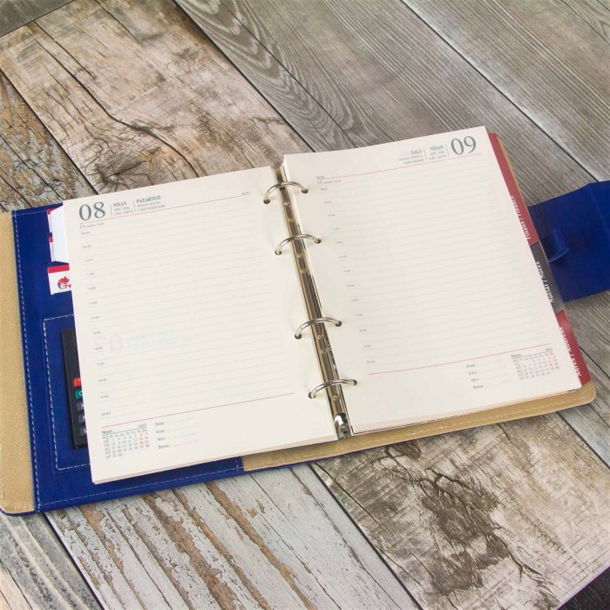 İsme Özel 2020 Organizerli Ajanda ve Kalem Seti - Lacivert