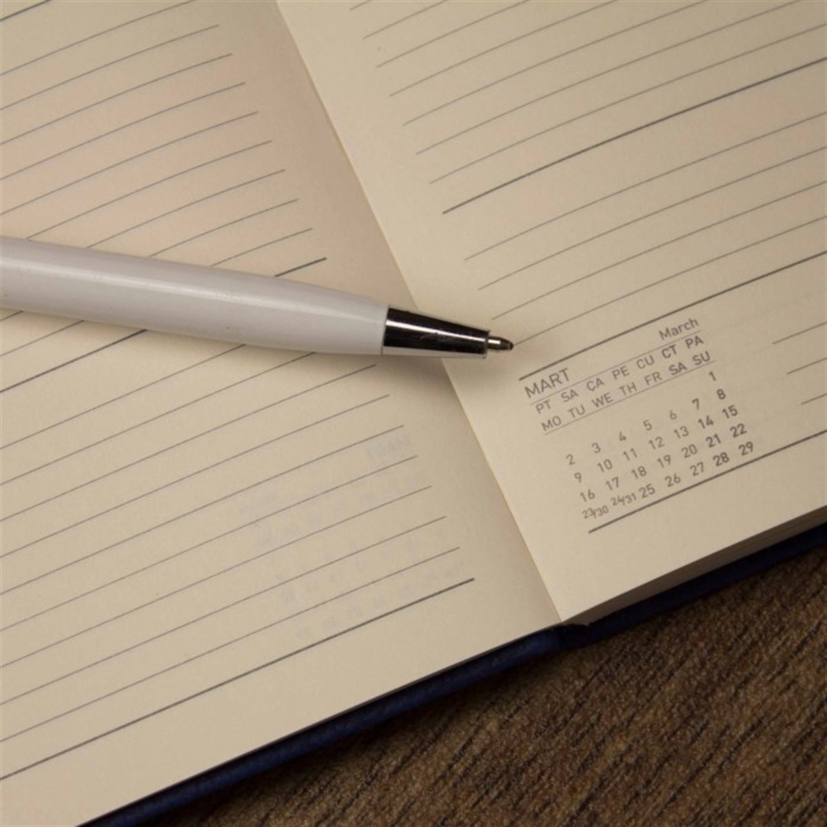 İsme Özel 2020 Termo Deri Haftalıklı Cep Ajandası​ ve Kalem Seti​ M2