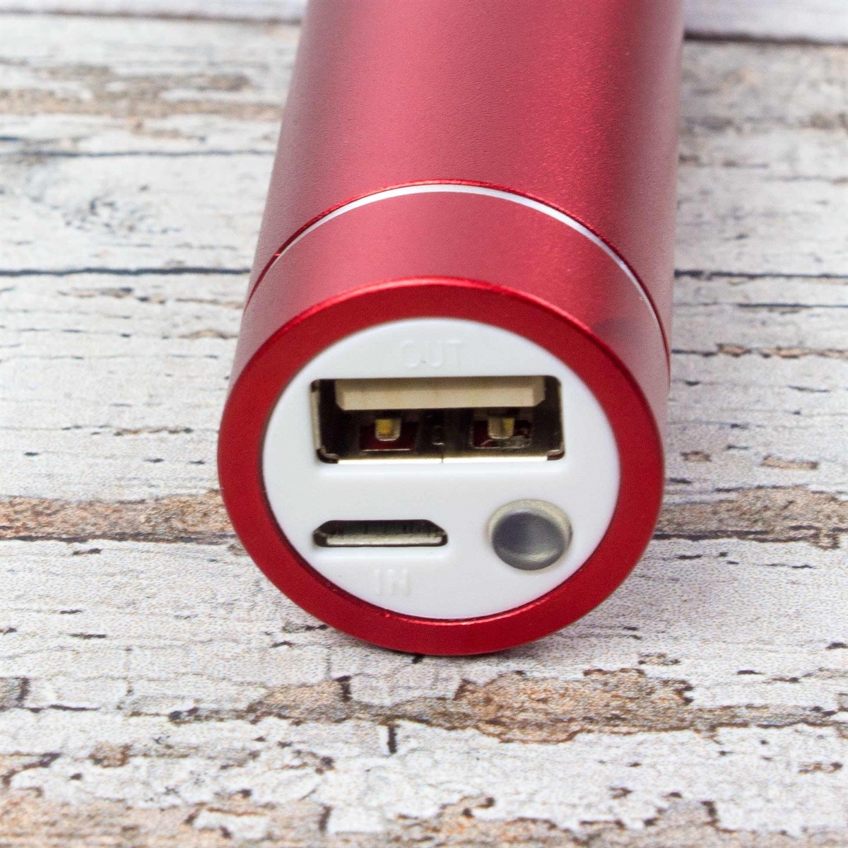 İsme Özel 2600 Mah. Powerbank 8 Gb Usb ve Kalem Seti Kırmızı