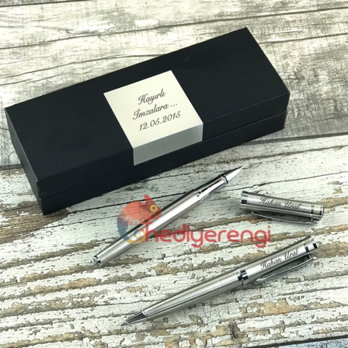 İsme Özel 2'li Premium Roller ve Tükenmez Kalem Seti 