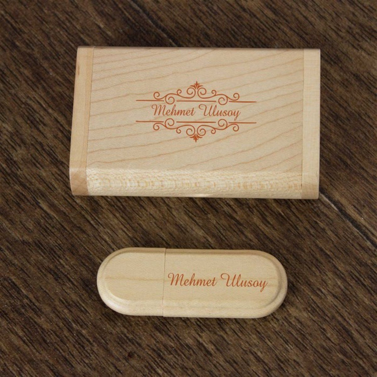 İsme Özel Ahşap Usb Bellek 16 GB