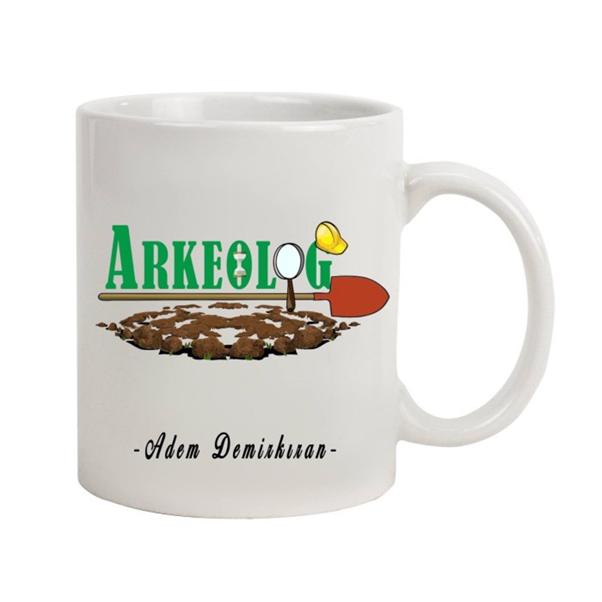 İsme Özel Arkeolog Temalı Kupa Bardak