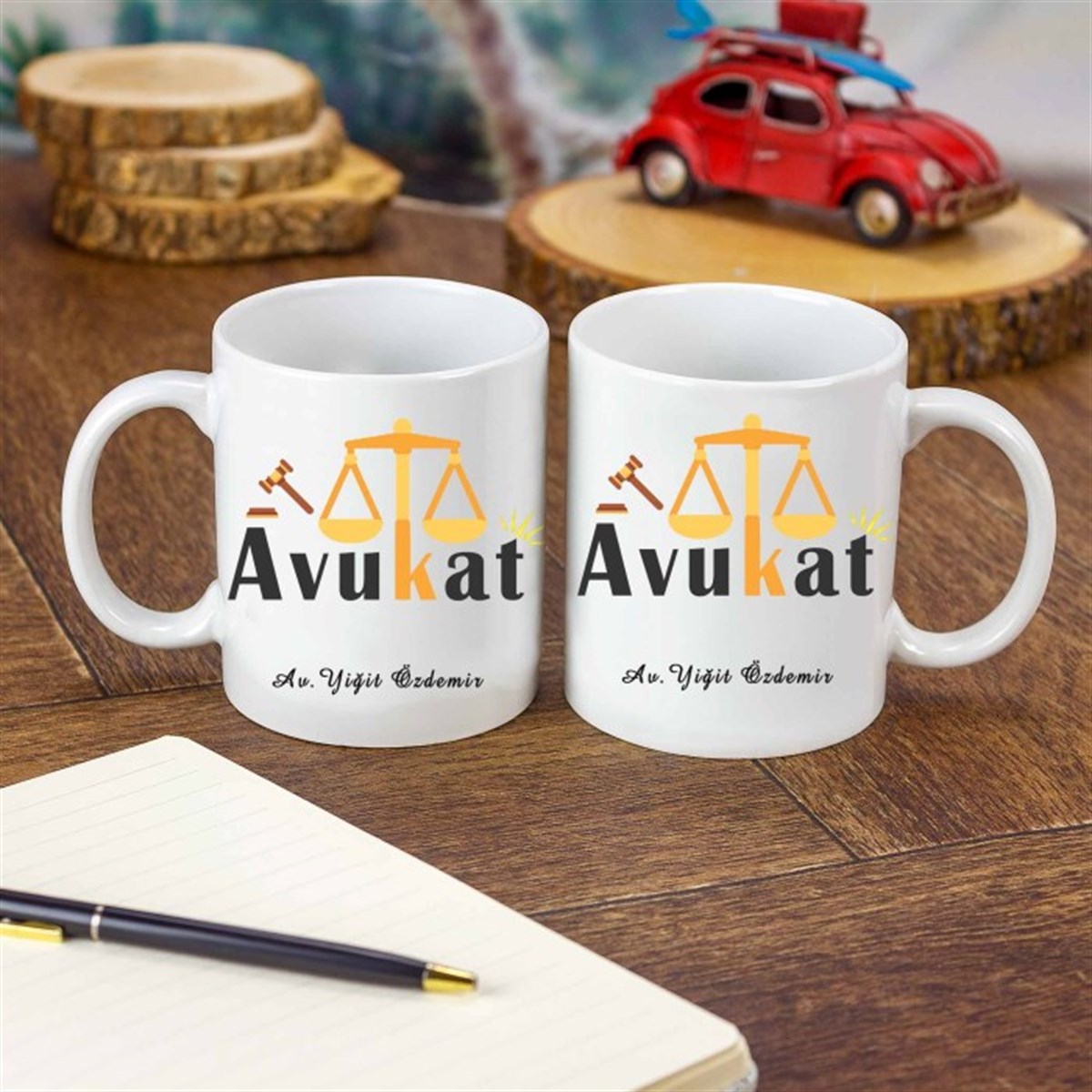 İsme Özel Avukat Temalı Kupa Bardak