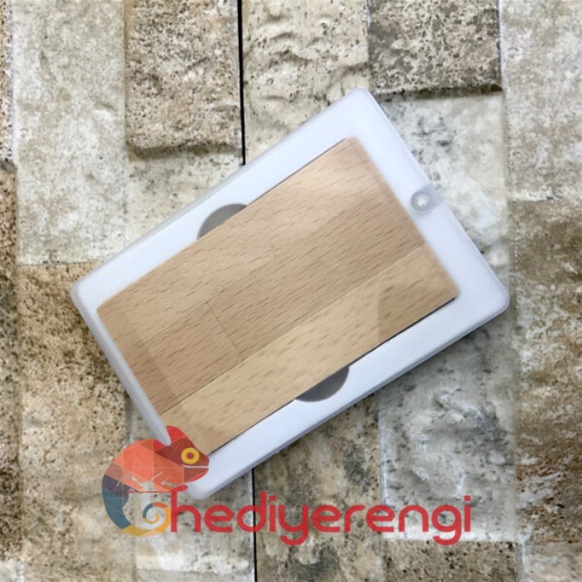 İsme Özel Bambu Kart Tasarımlı Usb Bellek 8 Gb