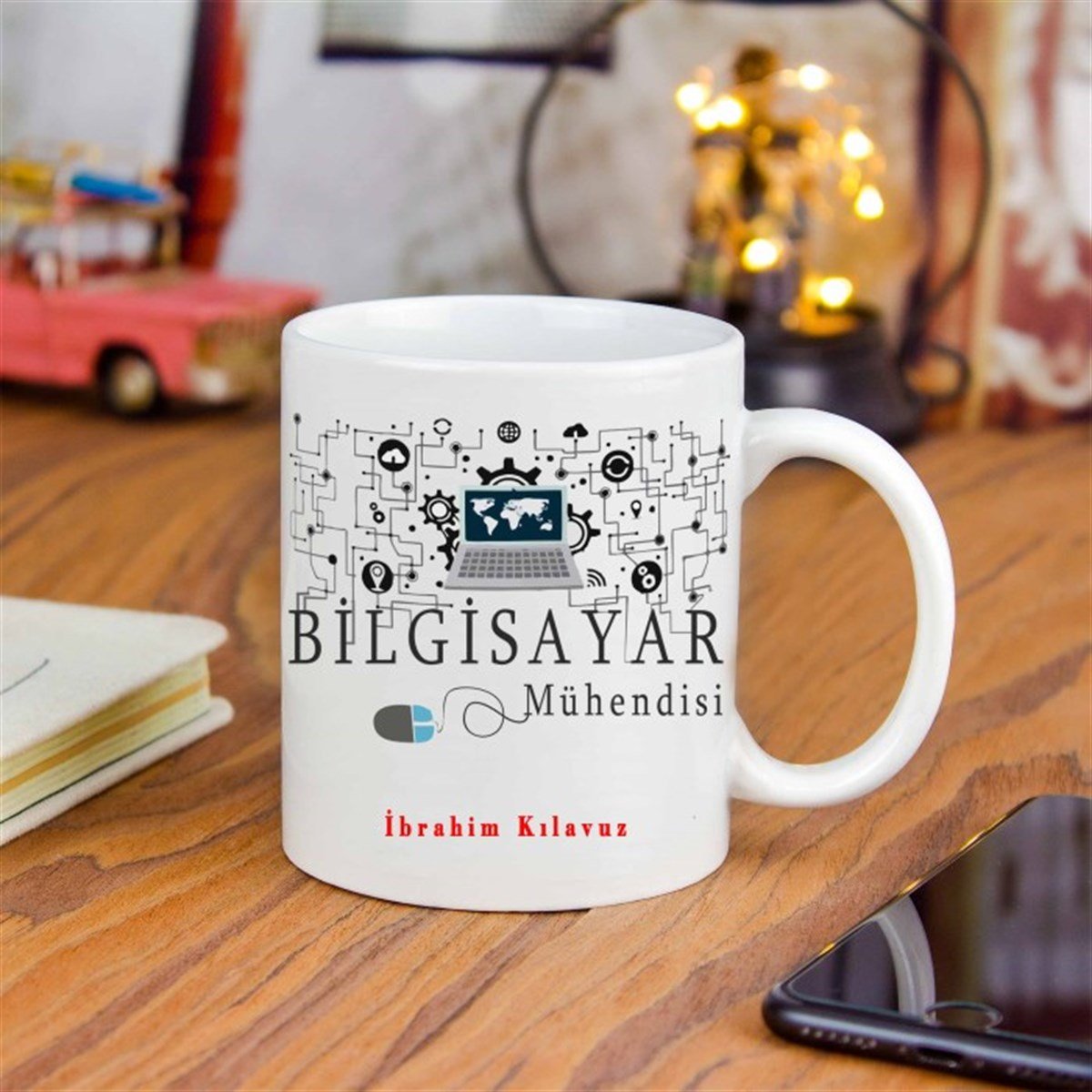 İsme Özel Bilgisayar Mühendisi Temalı Kupa Bardak M2