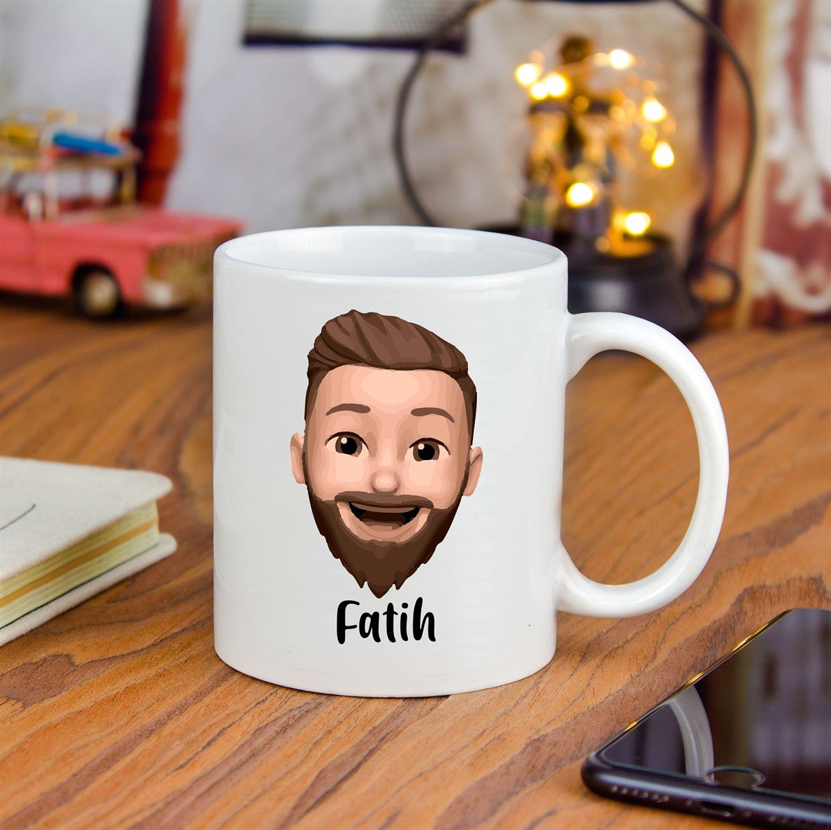 İsme Özel Bitmoji Baskılı Kupa Bardak