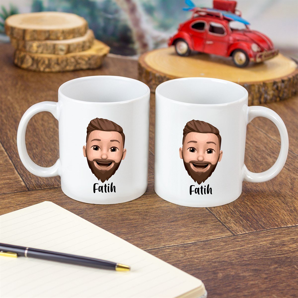 İsme Özel Bitmoji Baskılı Kupa Bardak