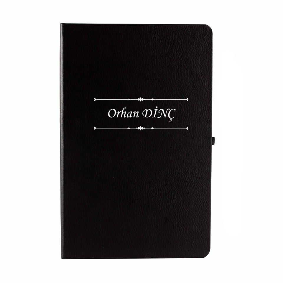 İsme Özel Çerçeveli Defter Masaüstü Kristal İsimlik ve Cam Matara Hediye Kutusu