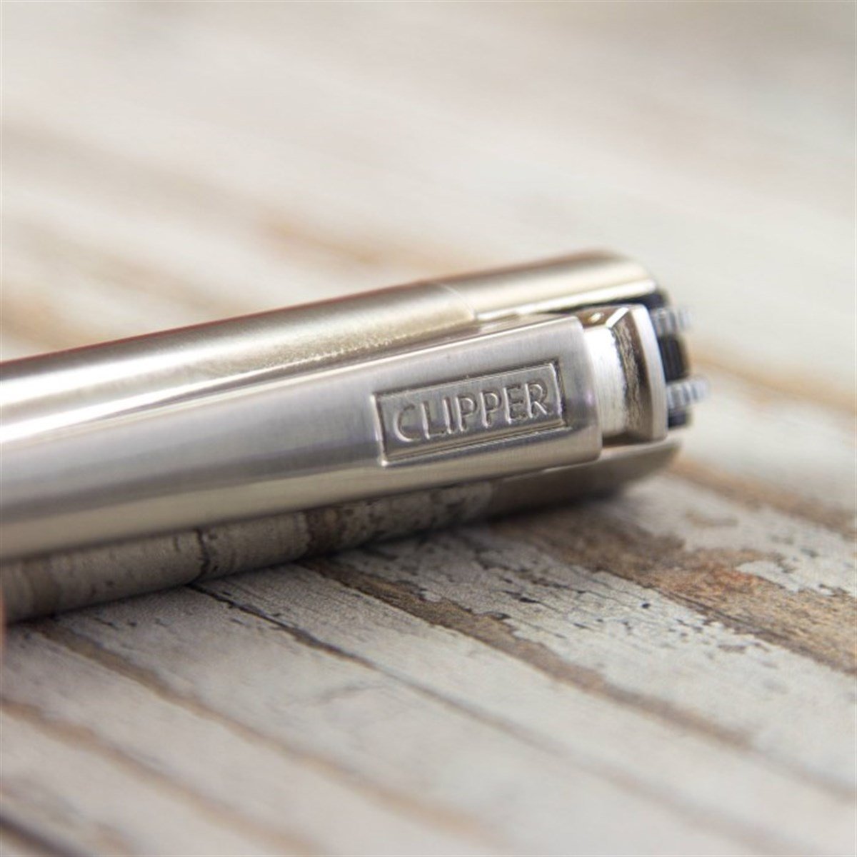 İsme Özel Clipper Marka Metal Çakmak Mat Metalik