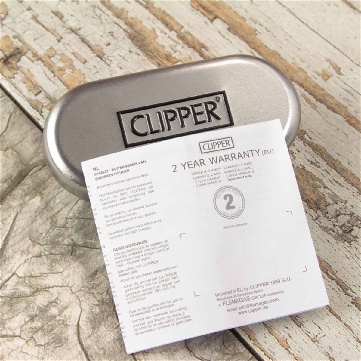 İsme Özel Clipper Marka Metal Çakmak Mat Metalik