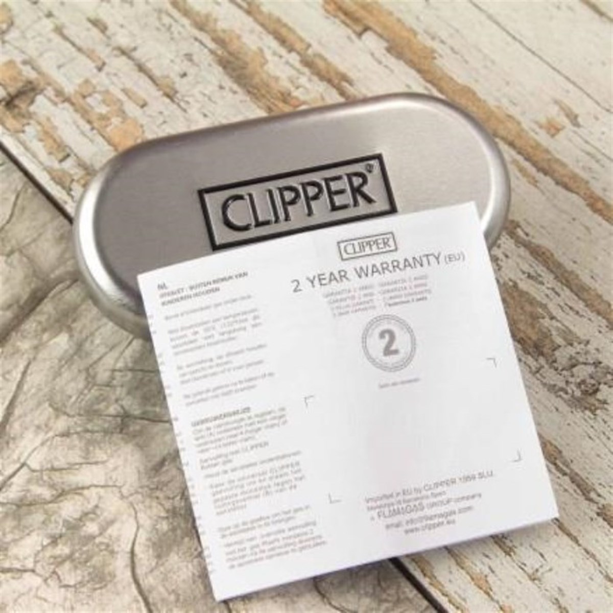 İsme Özel Clipper Marka Metal Çakmak Parlement Mavisi
