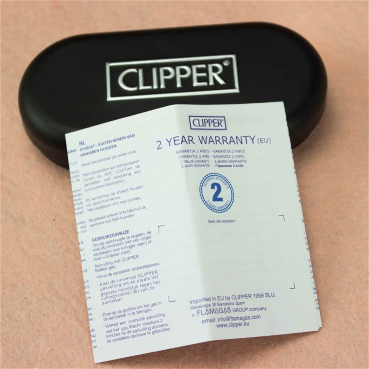 İsme Özel Clipper Marka Pürmüz Alevli Metal Çakmak Mat Siyah