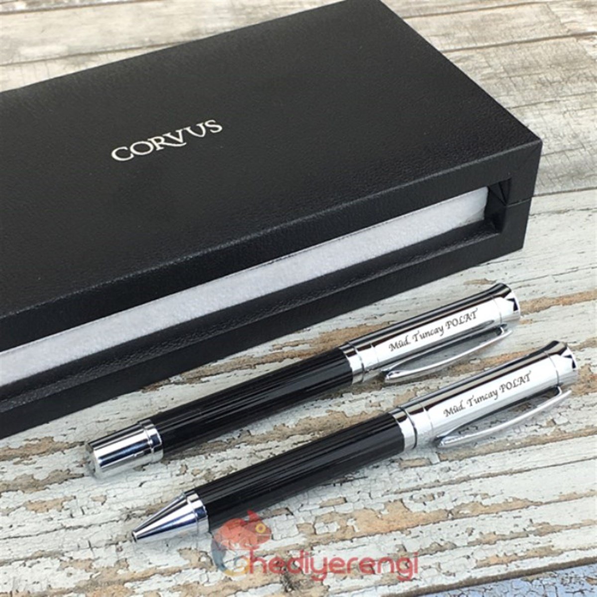 İsme Özel Corvus Exclusive 2’li Roller ve Tükenmez Kalem Seti CV15