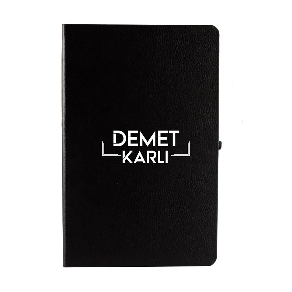 İsme Özel Defter Cam Matara Kahve Fincanı Kalem Çikolata ve Kahve Hediye Kutusu