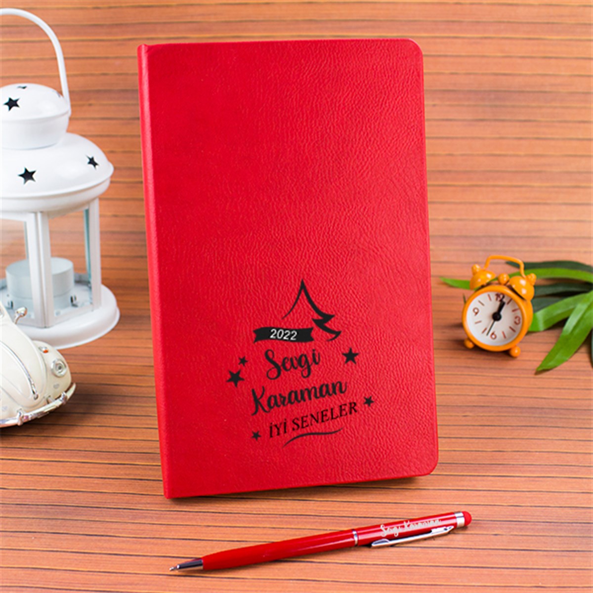İsme Özel Defter Fincan Çikolata Kolonya Kalem Kahve Seti Hediye Kutusu İyi Seneler