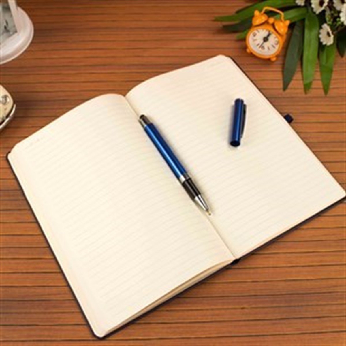 İsme Özel Defter Kalem Seti  Lacivert-Birds Tasarımlı