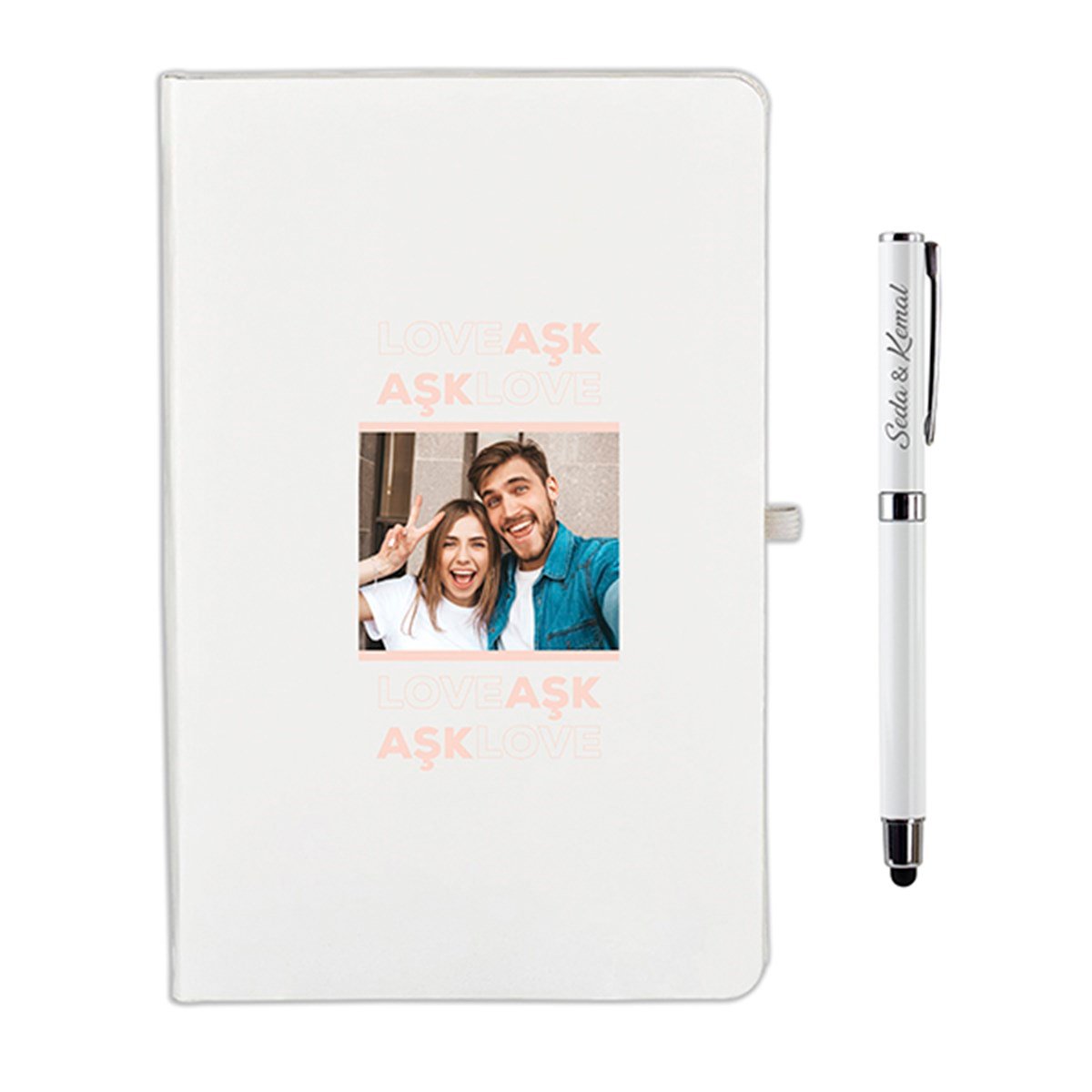 İsme Özel Defter Kalem Seti - Fotoğraf Baskılı