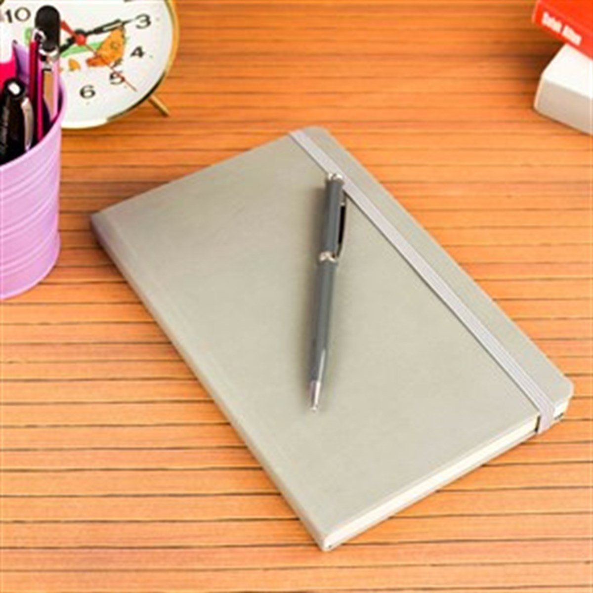 İsme Özel Defter Kalem Seti Gri-I Love You Avokado