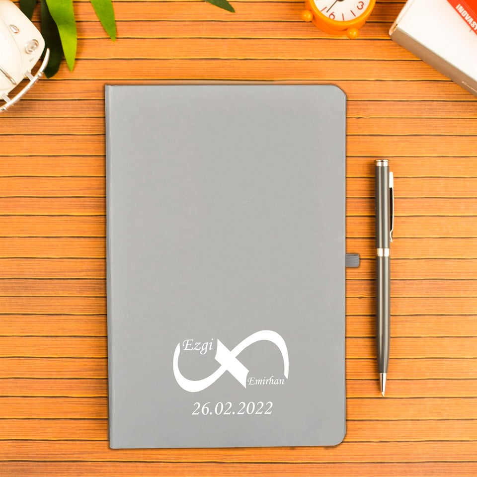 İsme Özel Defter Kalem Seti Hediye Kutusu - Sonsuzluk