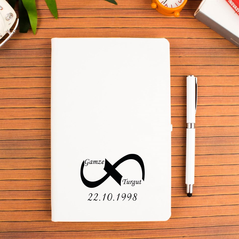 İsme Özel Defter Kalem Seti Hediye Kutusu - Sonsuzluk