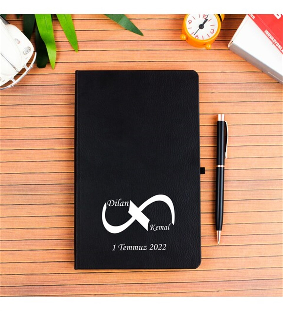 İsme Özel Defter Kalem Seti Hediye Kutusu - Sonsuzluk