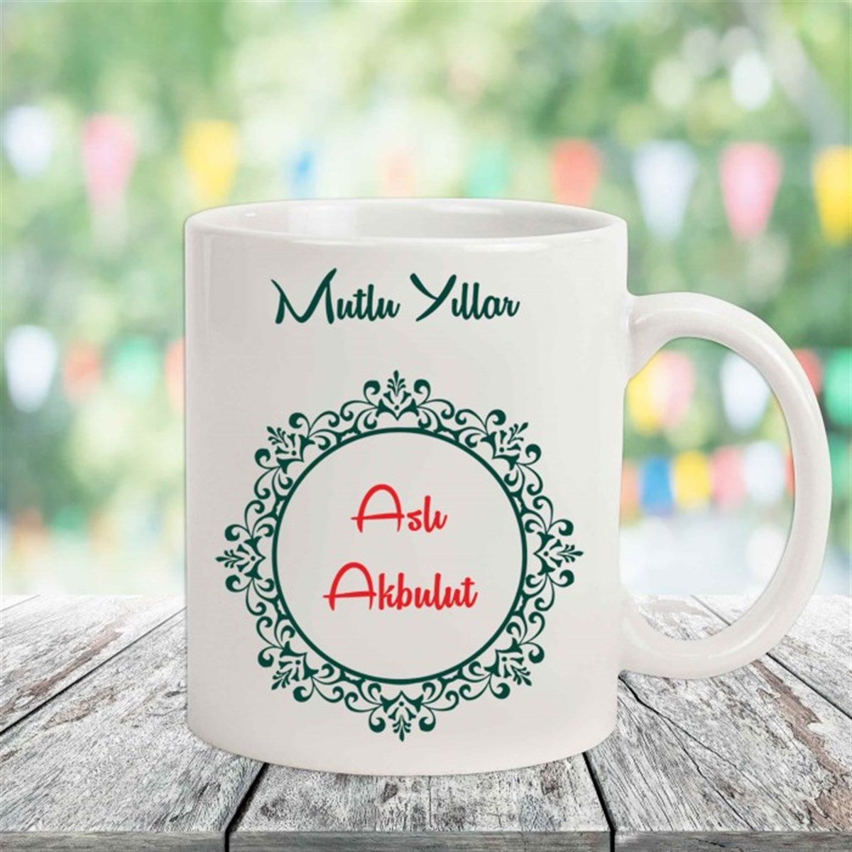 İsme Özel Defter Kalem ve Kupa Bardak Seti - Mutlu Yıllar M2