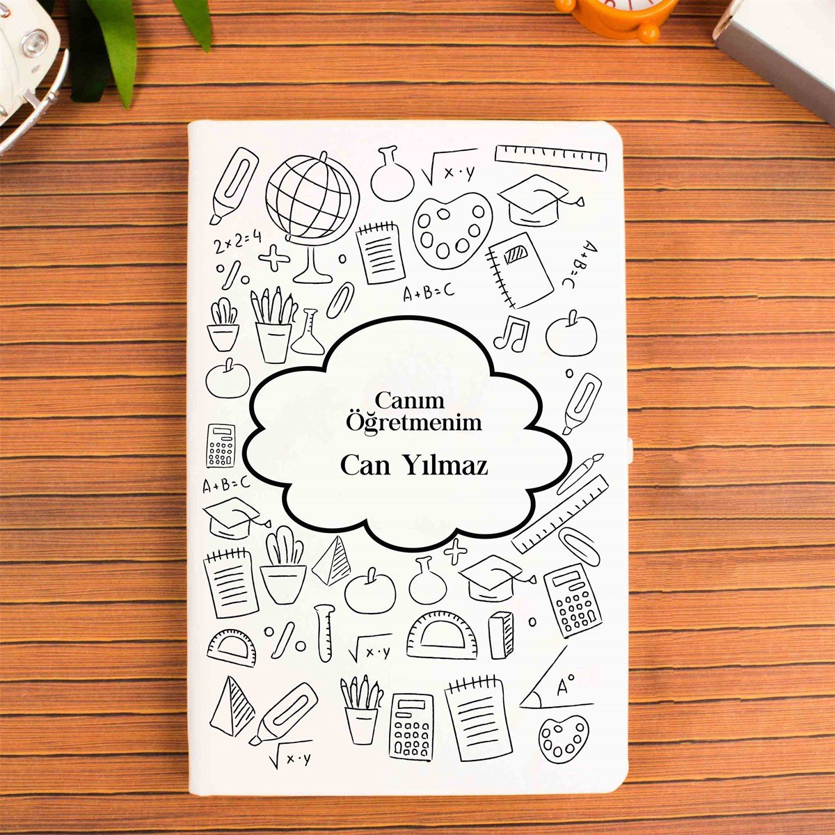İsme Özel Defter Kupa Bardak Seti-Canım Öğretmenim M2